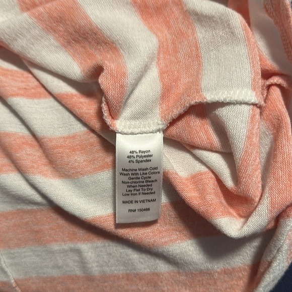 Market & Spruce Pink Striped Relaxed Tank Top - Picture 4 of 4